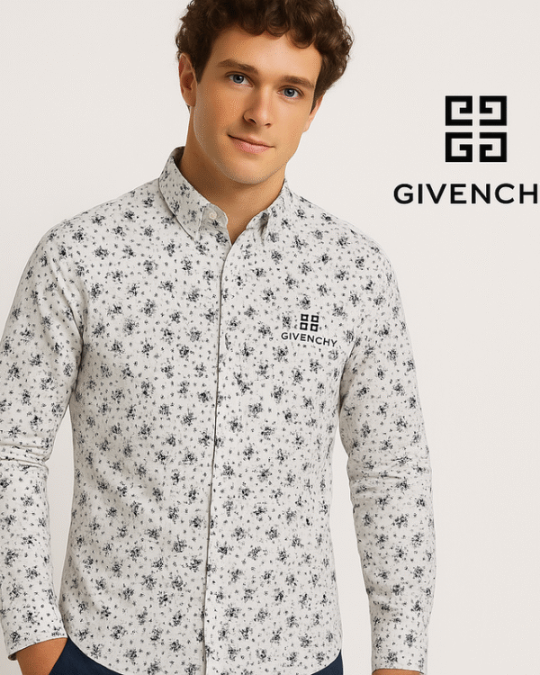 Givenchy Cotton Lycra Printed Shirt – Everyday Luxury with a Modern Touch